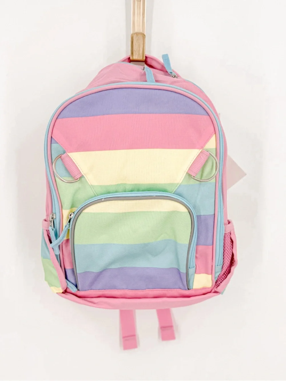 Pottery Barn Kids Pastel Stripe Backpack - Pink, Lavender & Mint
